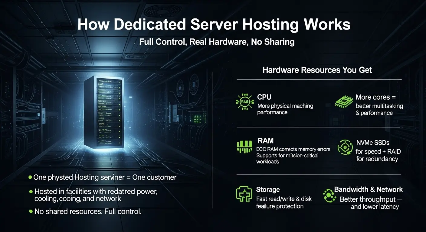 What Is Dedicated Server Hosting? Benefits, Cost & Use Cases