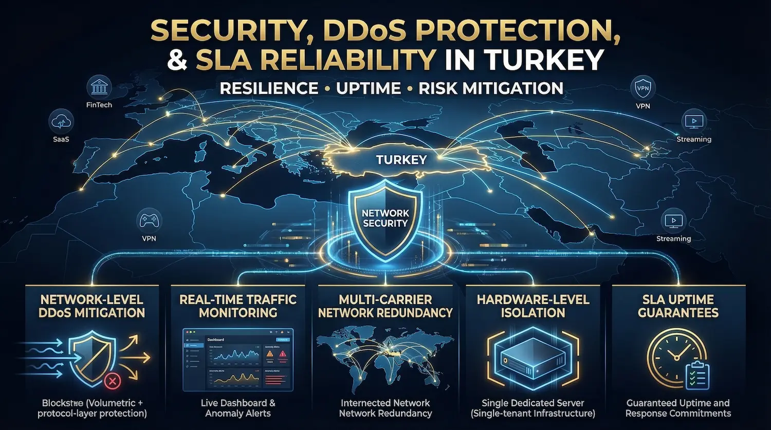 Protection Turka Best Dedicated Servers in Turkey | Istanbul 1Gbps–10Gbps Enterprise Hosting