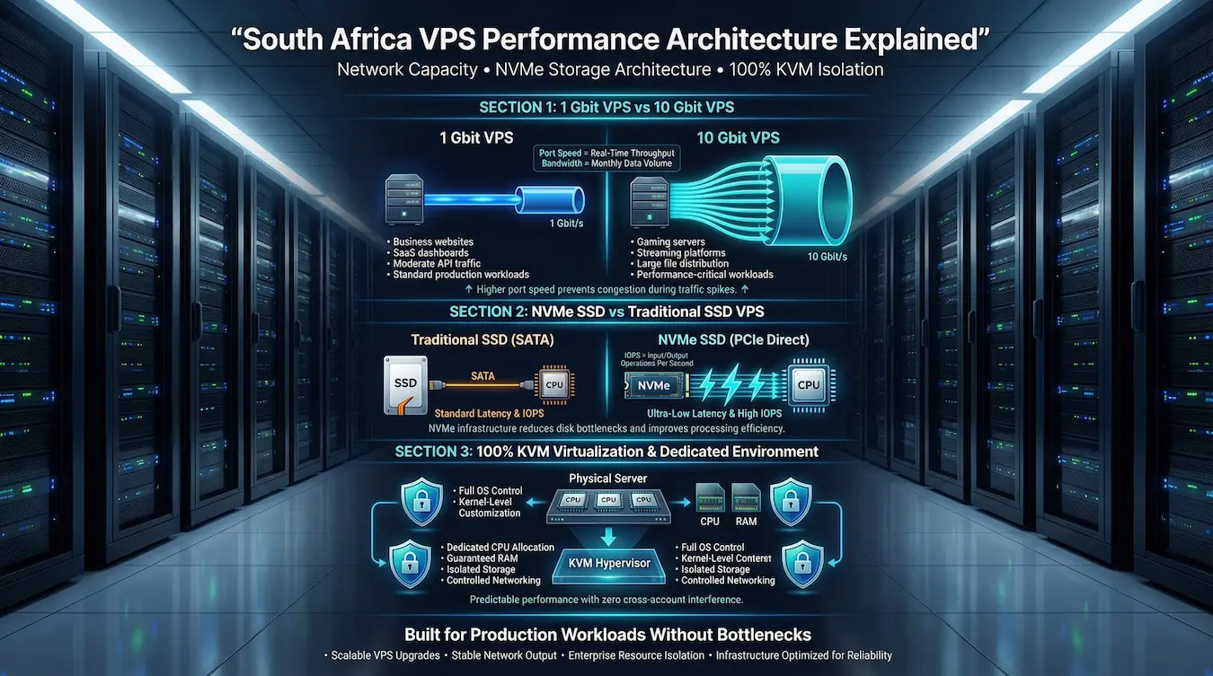 Reliable VPS Server in South Africa | High-Speed NVMe VPS Hosting
