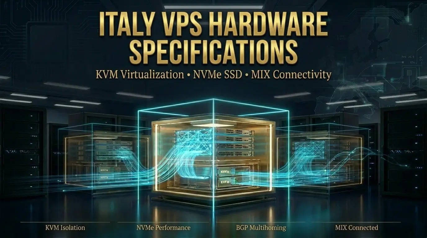 Best VPS Server in Italy: KVM, NVMe, 99.99% Uptime