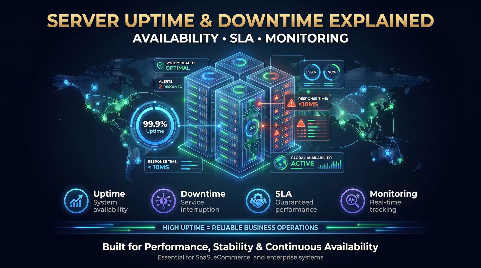 What Is Server Uptime and Downtime? Complete Guide to Availability, SLA ...