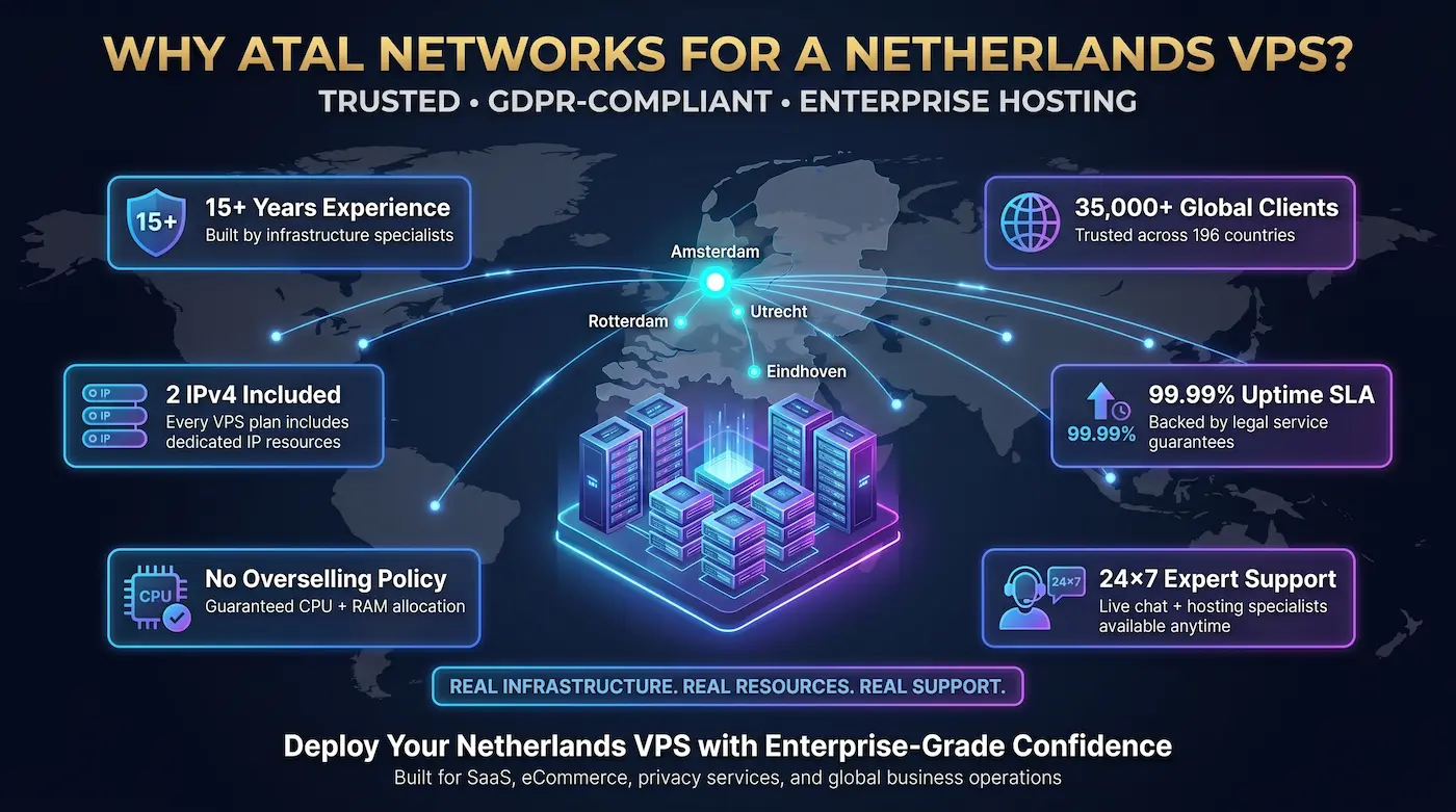 Best VPS Server in Netherlands 2026: VPS Hosting at $4.16/mo
