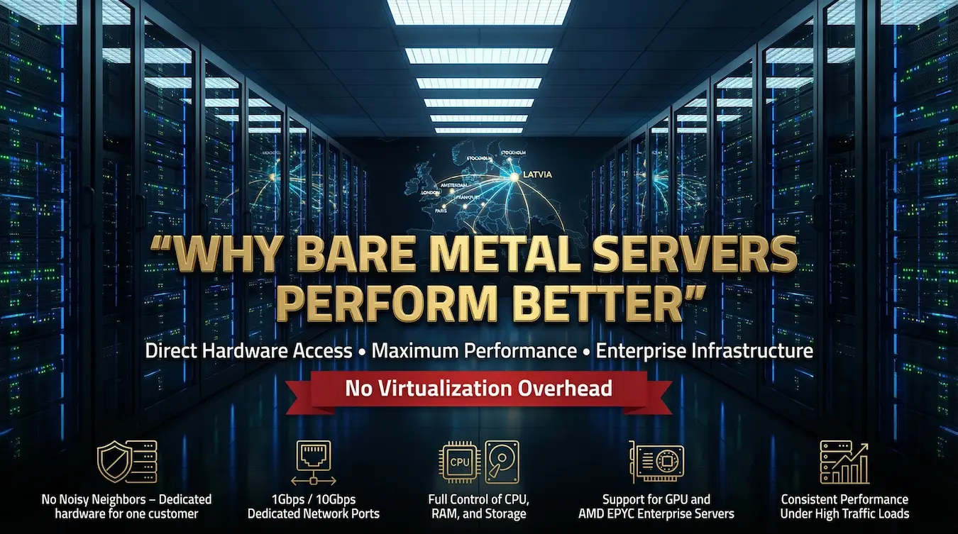 Best Dedicated Servers in Latvia – 1Gbps & 10Gbps Bare Metal Hosting