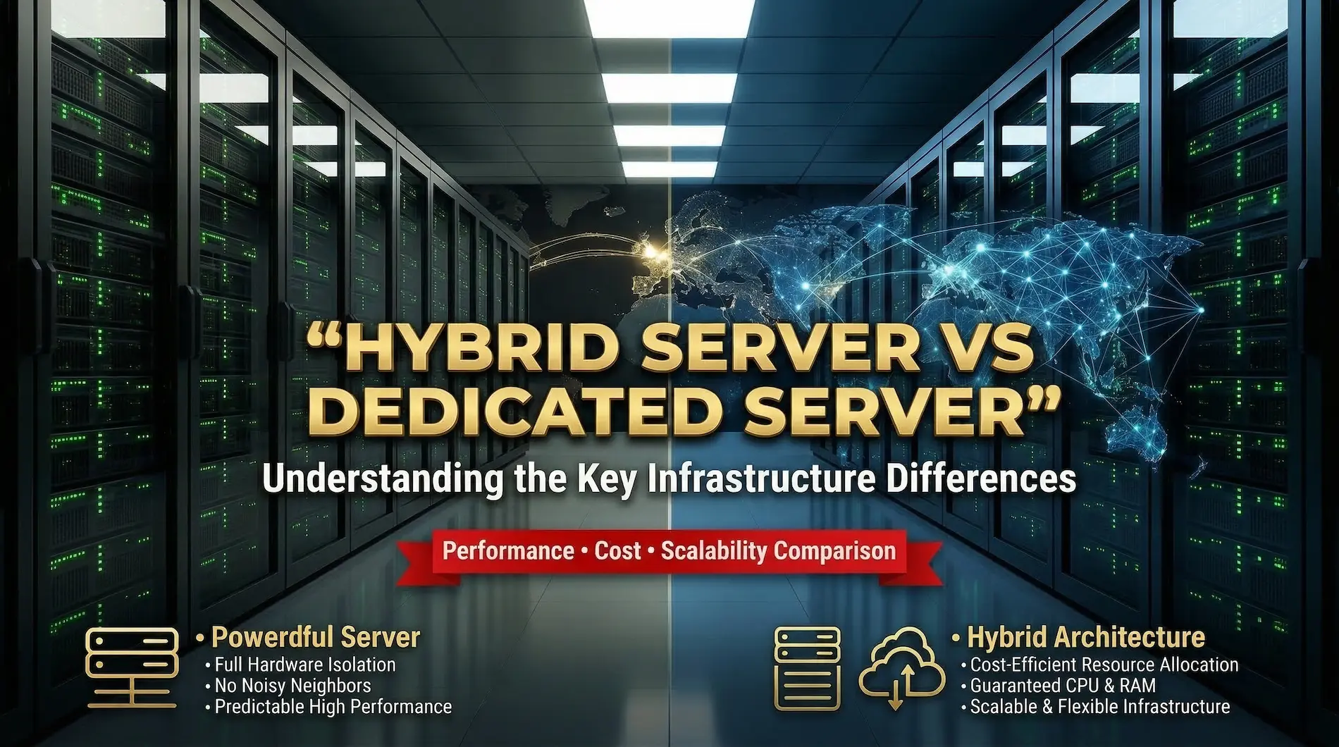 Difference between Hybrid Server vs Dedicated Server: Architecture ...