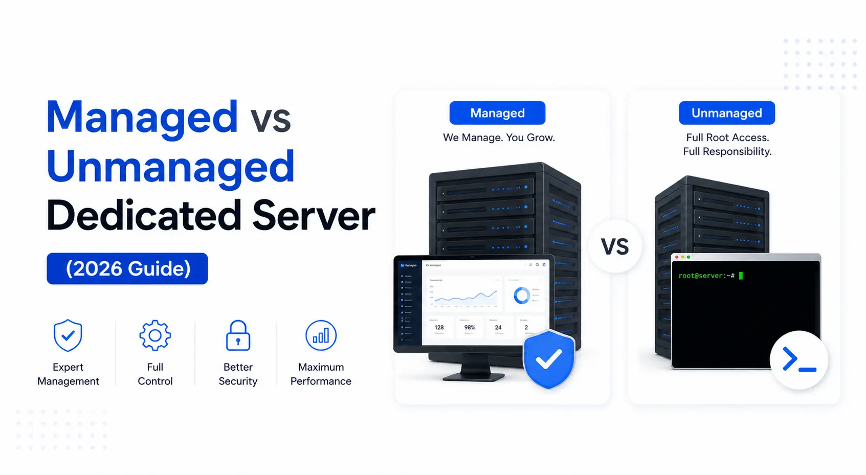 Managed vs Unmanaged Dedicated Server (2026 Guide)