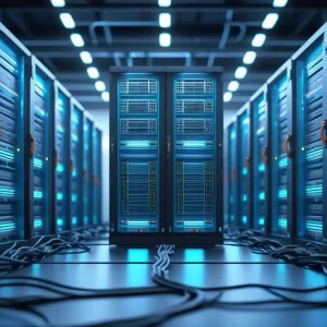 6 رفوف من الخوادم بنية تحتية آمنة بالكامل مع شهادة ISO