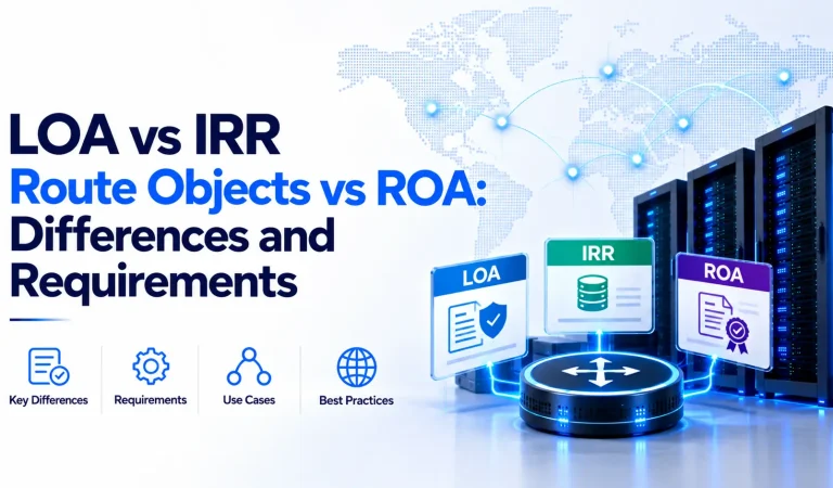 LOA vs IRR Route Objects vs ROA - Differences and Requirements
